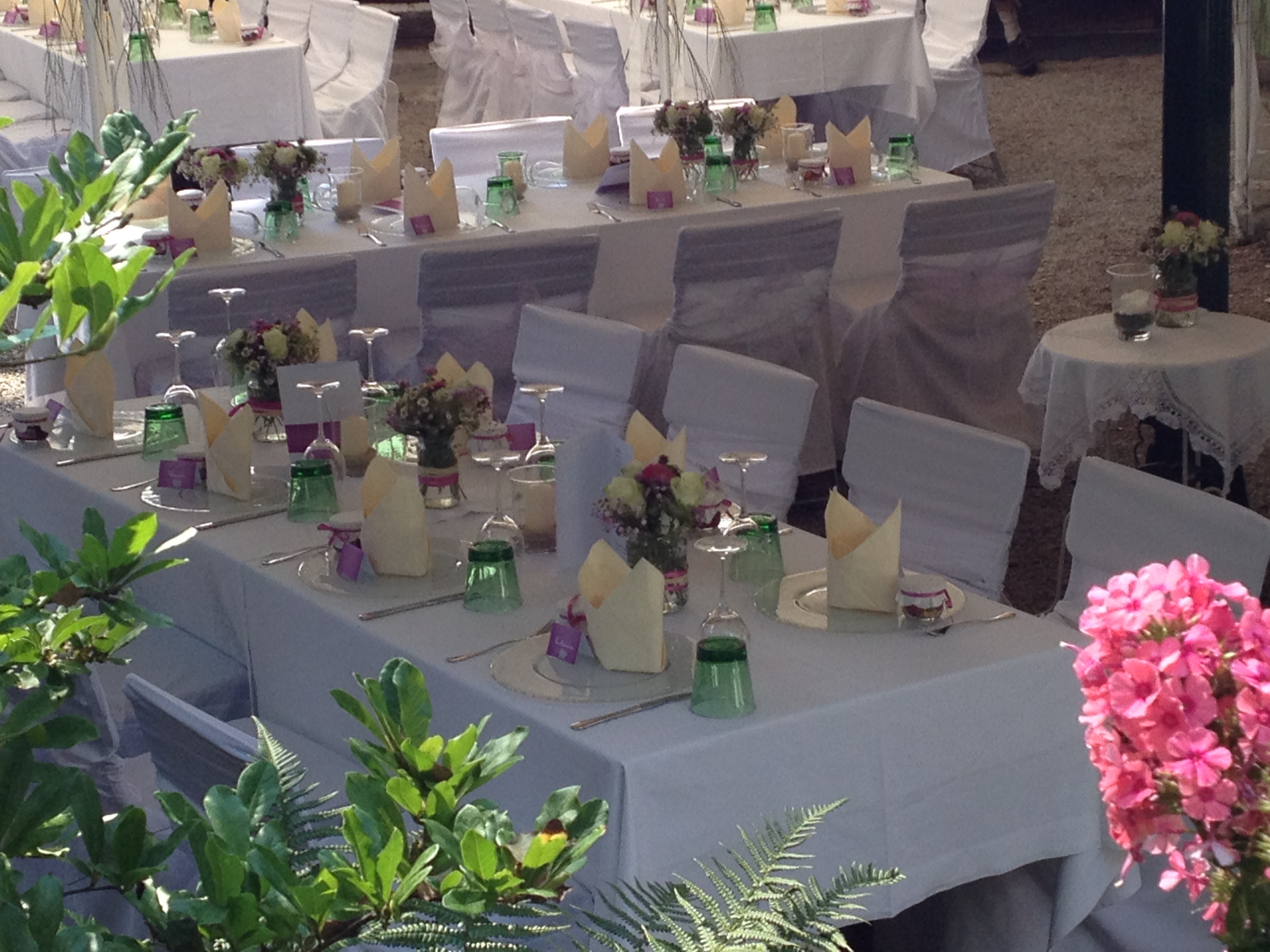 Hochzeit im Gastgarten